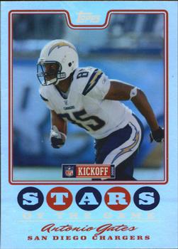 2008 Topps Kickoff - Stars of the Game #SG-AG Antonio Gates Front