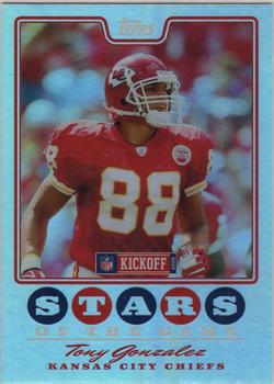 2008 Topps Kickoff - Stars of the Game #SG-TG Tony Gonzalez Front