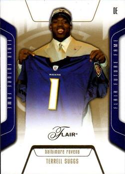 2003 Flair #92 Terrell Suggs Front