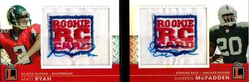 2008 Topps Letterman - Dual Patch Autographs RC Logo Refractors #DAB-RB Matt Ryan / Brian Brohm Front