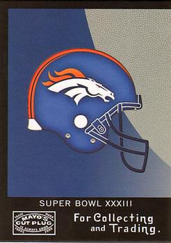 2008 Topps Mayo - Super Bowl Match-ups #SB33-A Denver Broncos Front