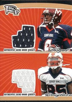 2008 Topps Rookie Progression - Game Worn Jerseys Dual Gold #PDR-RD Eddie Royal / Harry Douglas Front