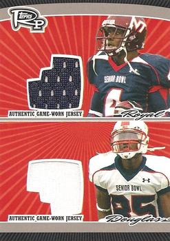 2008 Topps Rookie Progression - Game Worn Jerseys Dual Silver #PDR-RD Eddie Royal / Harry Douglas Front