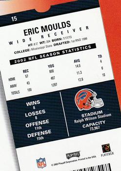 2003 Playoff Contenders #15 Eric Moulds Back