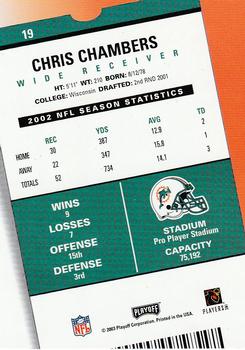 2003 Playoff Contenders #19 Chris Chambers Back