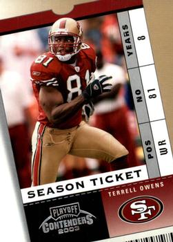 2003 Playoff Contenders #29 Terrell Owens Front