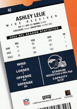 2003 Playoff Contenders #42 Ashley Lelie Back