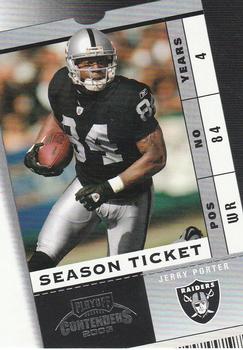2003 Playoff Contenders #49 Jerry Porter Front
