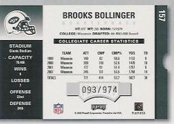 2003 Playoff Contenders #157 Brooks Bollinger Back
