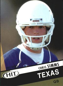 2003 SAGE HIT #41 Chris Simms Front