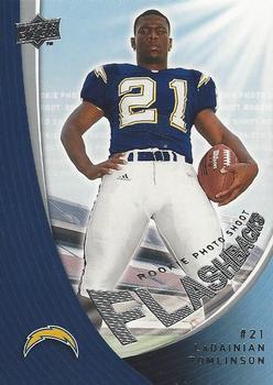 2008 Upper Deck Rookie Exclusives - Rookie Photo Shoot Flashbacks #RPSF6 LaDainian Tomlinson Front