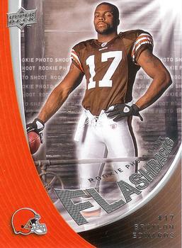 2008 Upper Deck Rookie Exclusives - Rookie Photo Shoot Flashbacks #RPSF21 Braylon Edwards Front