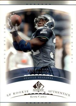 2003 SP Authentic #170 Kerry Carter Front