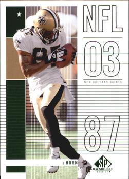 2003 SP Game Used #31 Joe Horn Front