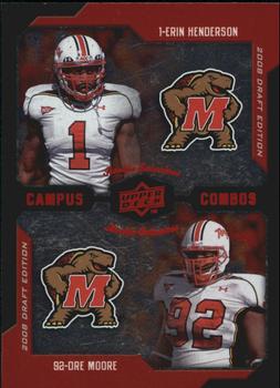 2008 Upper Deck Draft Edition - Red #234 Erin Henderson / Dre Moore Front