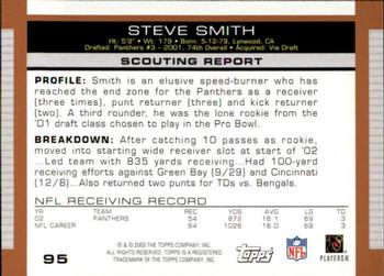 2003 Topps Draft Picks & Prospects #95 Steve Smith Back