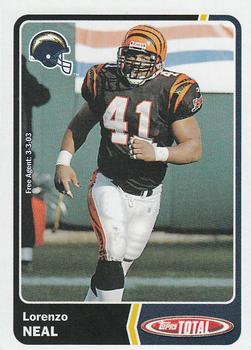 2003 Topps Total #167 Lorenzo Neal Front
