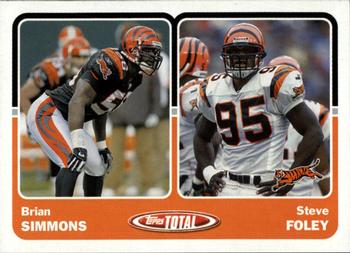 2003 Topps Total #378 Brian Simmons / Steve Foley Front