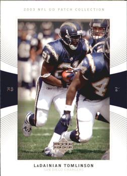 2003 UD Patch Collection #21 LaDainian Tomlinson Front