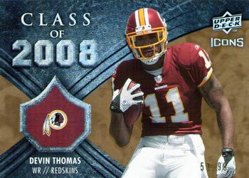 2008 Upper Deck Icons - Class of 2008 Gold #CO5 Devin Thomas Front