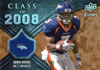 2008 Upper Deck Icons - Class of 2008 Gold #CO31 Eddie Royal Front