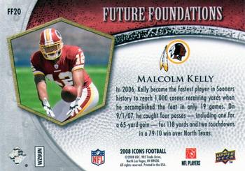 2008 Upper Deck Icons - Future Foundations Silver #FF20 Malcolm Kelly Back