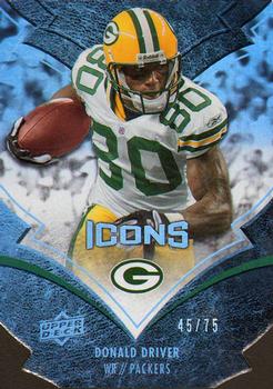 2008 Upper Deck Icons - Gold Die Cut #35 Donald Driver Front