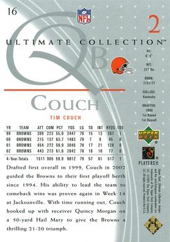 2003 Upper Deck Ultimate Collection #16 Tim Couch Back