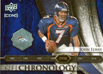 2008 Upper Deck Icons - NFL Chronology Blue #CHR23 John Elway Front