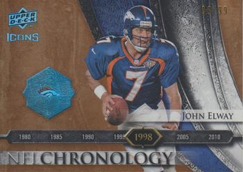 2008 Upper Deck Icons - NFL Chronology Gold #CHR23 John Elway Front