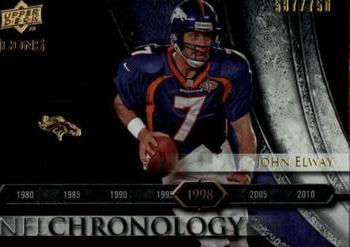 2008 Upper Deck Icons - NFL Chronology Silver #CHR23 John Elway Front