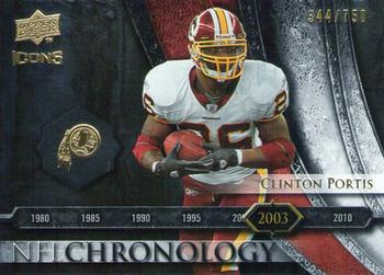 2008 Upper Deck Icons - NFL Chronology Silver #CHR30 Clinton Portis Front