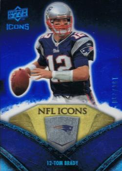 2008 Upper Deck Icons - NFL Icons Blue #NFL44 Tom Brady Front