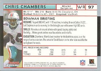 2004 Bowman Chrome #97 Chris Chambers Back