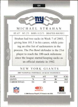 2004 Donruss Classics #64 Michael Strahan Back