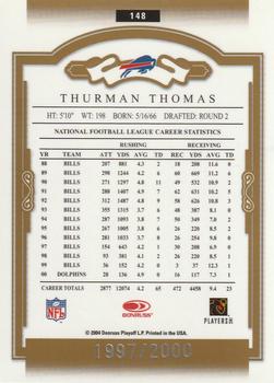 2004 Donruss Classics #148 Thurman Thomas Back