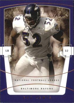 2004 Flair #24 Ray Lewis Front