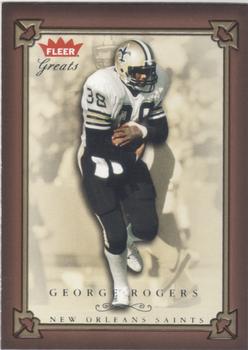 2004 Fleer Greats of the Game #7 George Rogers Front