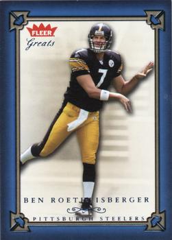 2004 Fleer Greats of the Game #73 Ben Roethlisberger Front