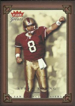 2004 Fleer Greats of the Game #15 Steve Young Front