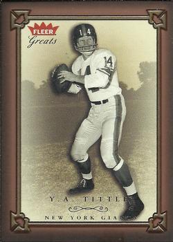 2004 Fleer Greats of the Game #17 Y.A. Tittle Front