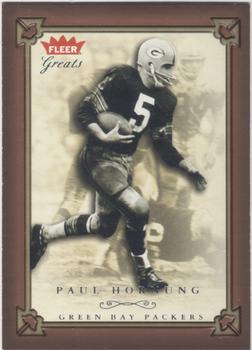 2004 Fleer Greats of the Game #19 Paul Hornung Front