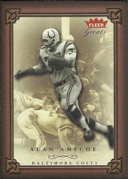 2004 Fleer Greats of the Game #23 Alan Ameche Front