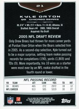 2009 Bowman Draft Picks - Blue #21 Kyle Orton Back