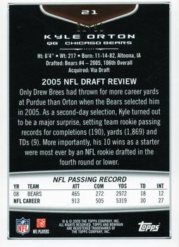 2009 Bowman Draft Picks - Bronze #21 Kyle Orton Back