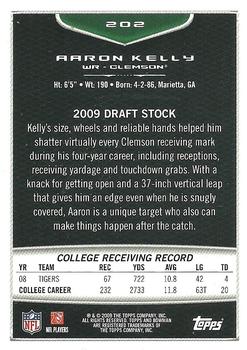 2009 Bowman Draft Picks - Red #202 Aaron Kelly Back