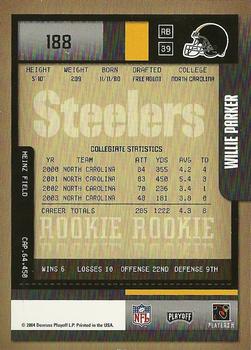 2004 Playoff Contenders #188a Willie Parker Back