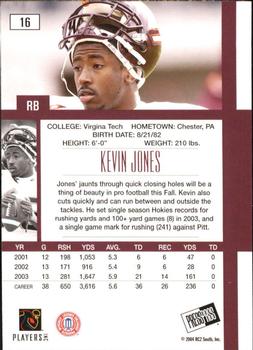 2004 Press Pass SE #16 Kevin Jones Back