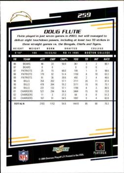 2004 Score #259 Doug Flutie Back