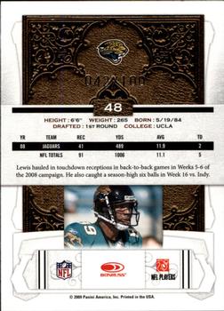 2009 Donruss Classics - Timeless Tributes Silver #48 Marcedes Lewis Back